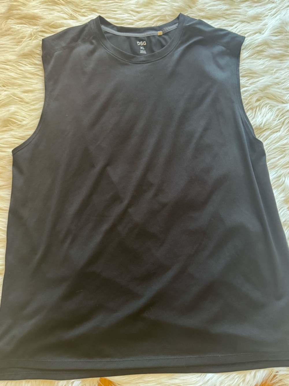 DSG Black Performance Crew Neck Tank Top